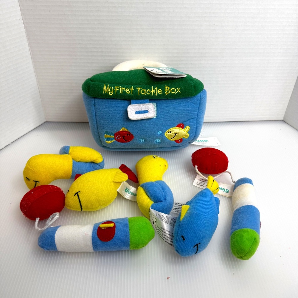Baby GUND My First Tackle Box 6 Piece Plush Playset for Infants and Toddlers NEW